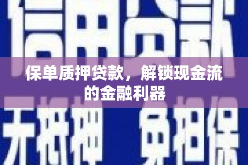 鹤岗保单质押贷款，解锁现金流的金融利器