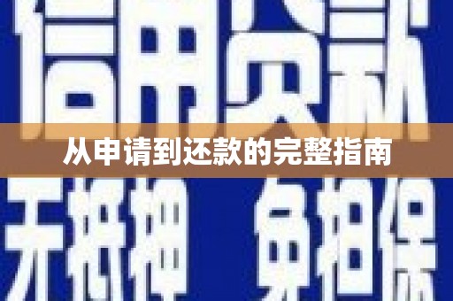 鹤岗从申请到还款的完整指南