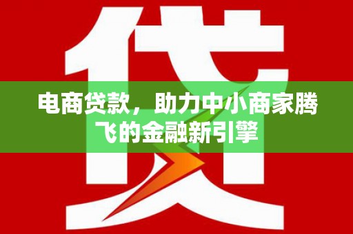 鹤岗电商贷款，助力中小商家腾飞的金融新引擎