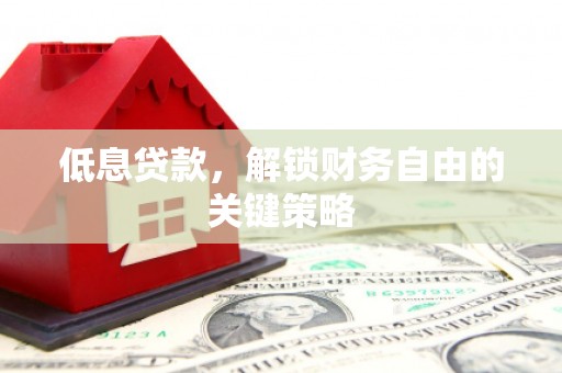鹤岗低息贷款，解锁财务自由的关键策略