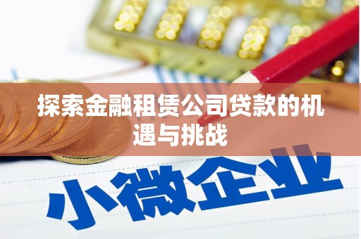鹤岗探索金融租赁公司贷款的机遇与挑战