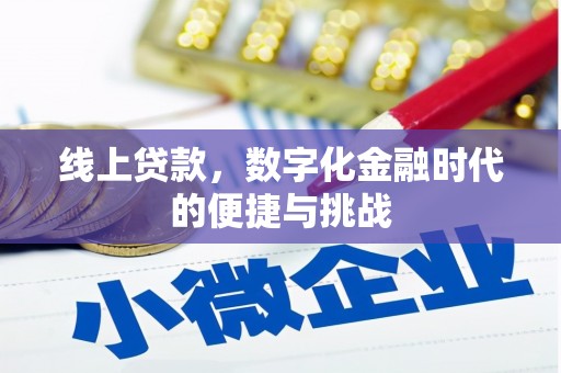鹤岗线上贷款，数字化金融时代的便捷与挑战