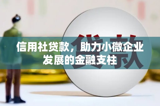 鹤岗信用社贷款，助力小微企业发展的金融支柱
