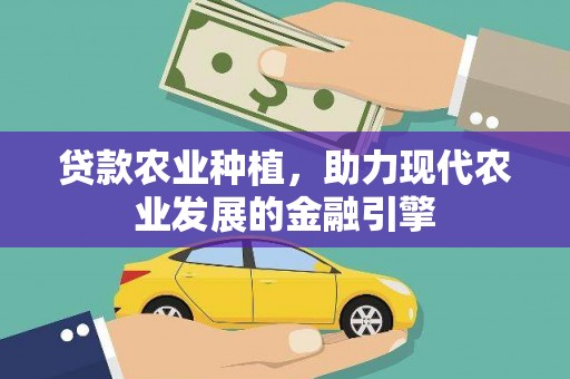 鹤岗贷款农业种植，助力现代农业发展的金融引擎