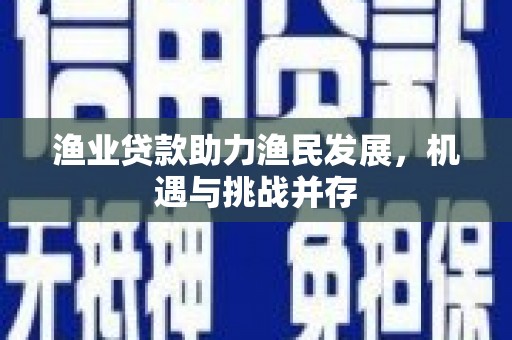 鹤岗渔业贷款助力渔民发展，机遇与挑战并存