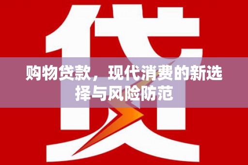 鹤岗购物贷款，现代消费的新选择与风险防范