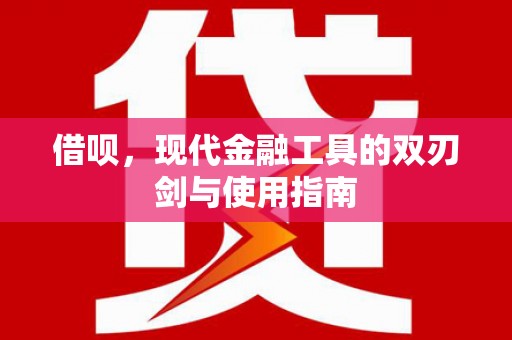 鹤岗借呗，现代金融工具的双刃剑与使用指南