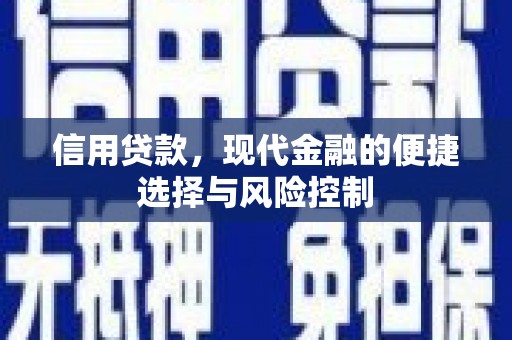 鹤岗信用贷款，现代金融的便捷选择与风险控制