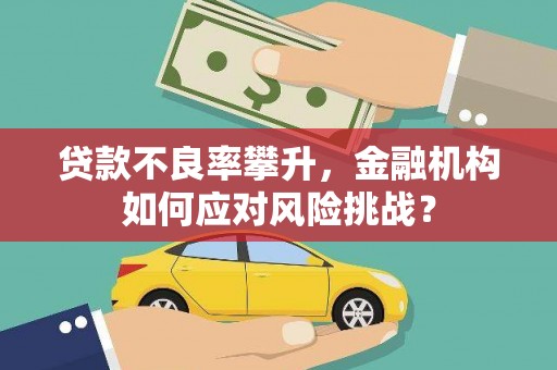 鹤岗贷款不良率攀升，金融机构如何应对风险挑战？