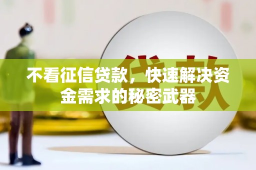 鹤岗不看征信贷款，快速解决资金需求的秘密武器