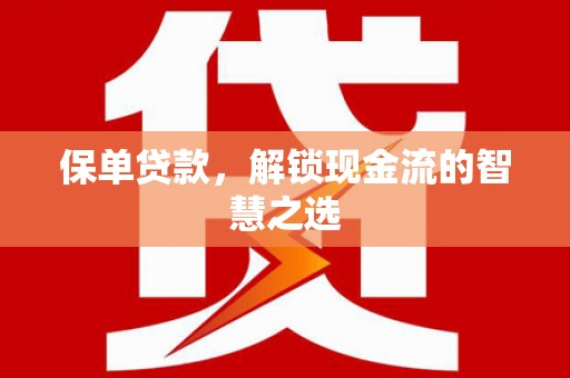 鹤岗保单贷款，解锁现金流的智慧之选