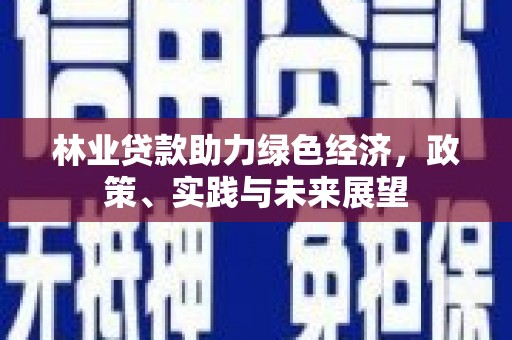 鹤岗林业贷款助力绿色经济，政策、实践与未来展望
