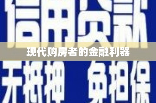 鹤岗现代购房者的金融利器
