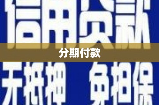 鹤岗分期付款