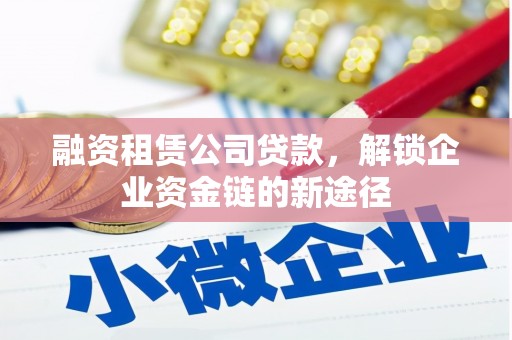 鹤岗融资租赁公司贷款，解锁企业资金链的新途径